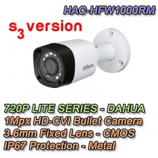 TELECAMERA HD 720P DAHUA 4IN1 HDCVI / HDTVI / AHD / ANALOGICA 2.8MM - HAC-HFW1000RM 