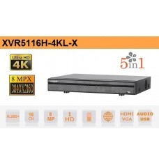 DVR 5in1 H265 16 Canali Ultra HD 4K 8MP - Dahua - XVR5116H-4KL-X 