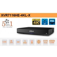 DVR 16 Canali HD CVI AHD TVI ANALOGICO IP 8MP 4K Dahua - XVR7116HE-4KL-X 
