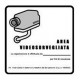 sticker surveyed zones - STICKER AREA video surveillance PVC Led and Others